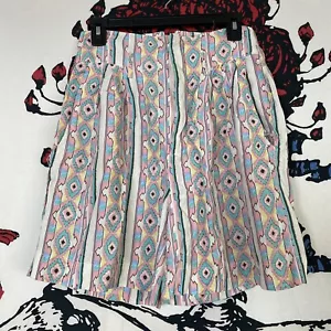 VTG 80s 90s Moon Fire Sherry Holt Aztec Geometric Desert Western Women's Shorts - Picture 1 of 3
