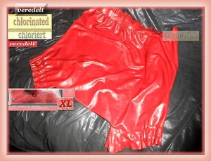 CHLORIERT, RAR, FETISSO, Latex veredelt, Latex Bloomers, XL,Rot,Latex Gummihose - Bild 1 von 10