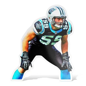 Luke Kuechly Carolina Panthers Hochglanz Aufkleber Vinyl Laminat, selbstklebend - Bild 1 von 7