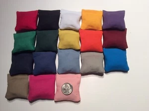 80 ( 20 Sets Of 4) Choose Your Own Color Mini cornhole, bean bags, 2" X 2" - Picture 1 of 1