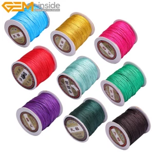 220 Meters Nylon Beading Cord Braided Knotting Jewelry Making Chinese Knotti - Picture 1 of 62