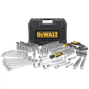 Dewalt 173 Piece Socket Set Polished Crome Tool Set Socket Set Spanner Set - Picture 1 of 5
