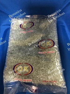 BEADS 4MM CUENTAS CRYSTAL CLEAR CRISTAL 1-lbs religion yoruba santeria - Picture 1 of 2