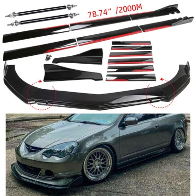 For Acura Front Rear/ Bumper Lip/ Spoiler Splitter Body Kit Side-Skirt/ — 第 1/4 张图片