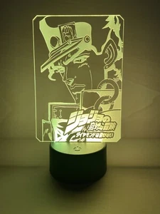 Jojo  Anime Manga Lampada notturna LED 3d USB Multicolore Telecomando - Foto 1 di 5
