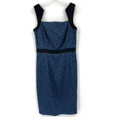 Jay Godfrey Womens 10 Blue Black Evening Dress Party Cocktail Dress - Image 1 of 4