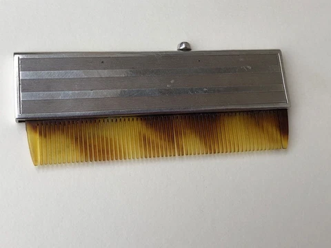 quality miniature sliding silver 925 mens comb ( cohen and charles ) Cover