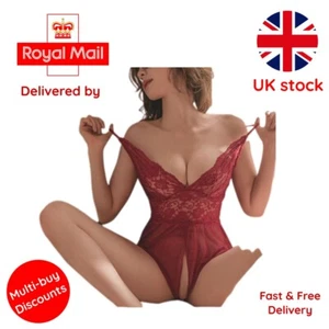 Ladies Lingerie Sleepwear Fashion Women Lace Nightie Gown Babydoll Bodycon Garte - Picture 1 of 10