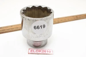Napa NH1256 1-3/4" 3/4" Drive 12 Point SAE Chrome Standard Socket USA - Picture 1 of 7