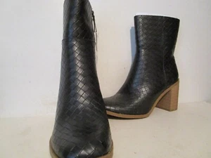 Universal Thread Womens Arden Side Zip Mid Shaft Boots Black Size 8 - Picture 1 of 5