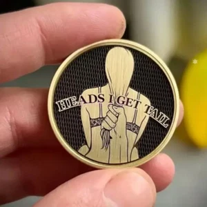 UP 10PCS 2025 HOT Funny Heads and Tails Coins,Heads I Get Tail Double Side Coin - Picture 1 of 7