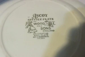 PLACAS DE SERVICIO ASCOT DE WOOD & SONS, INGLATERRA - Imagen 1 de 12