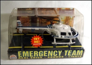 Funrise Toys Emergency Team Metro Police Plastic Helicopter Original Box #Z688 - Picture 1 of 7
