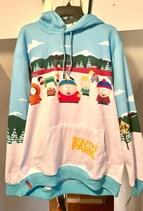 SUDADERA CON CAPUCHA SOUTH PARK THE BOYS & SIGN SUBLIMADA A TODO COLOR SOLO PARA MIEMBROS ADULTOS NUEVA CON ETIQUETAS - Imagen 1 de 5