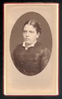 CDV Landrau  Szanne, Jeune femme en mdaillon, Vintage print c.1890
