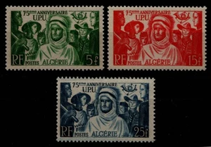 Argelia 1949 - Mi-Nr. 283-285 ** - MNH - 75 años UPU - Imagen 1 de 1