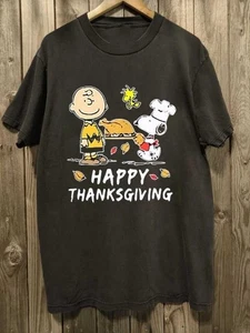 Peanuts Snoopy Thanksgiving Day Charlie Brown Unisex T-Shirt S-5XL - Bild 1 von 5