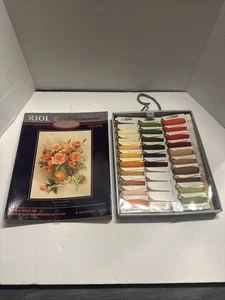 Kit Punto de Cruz Riolis Premium Rosas de Té 100/049 Nuevo Caja Abierta - Imagen 1 de 4