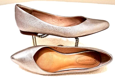 CORSO COMO Shoes Women ELLISA Size 6.5M Gold Leather Ballet Flats Slip On Shoes - Image 1 of 4