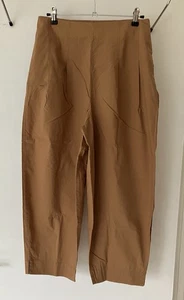 MASAI Barrel Cotton Lightweight Caramel Cropped Pockets Trousers Size S/12 - Picture 1 of 16