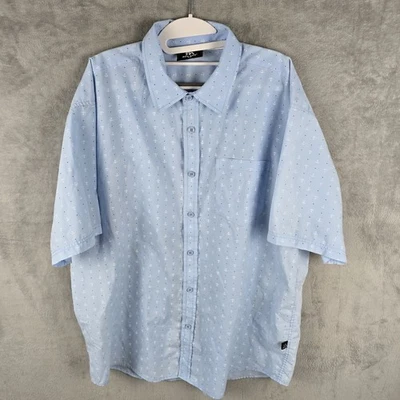 Red Ape Button Up Shirt Blue Anchor Mens Size XL Short Sleeve  - Image 1 of 4