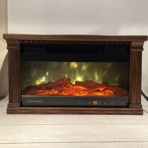 Heat Surge Electric Fireplace Moveable Heater 1200W Model 30000768 NO Remote - Picture 1 of 8