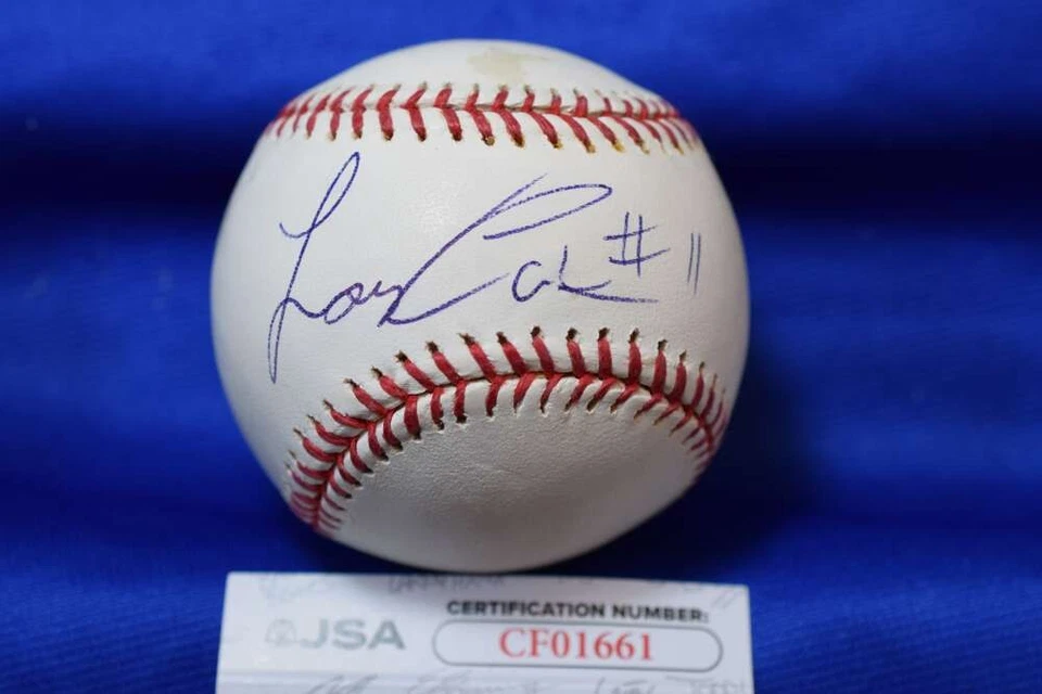 Béisbol firmado por Lorenzo Cain certificado de autenticidad JSA OML Grandes Ligas Foto 1 de 2