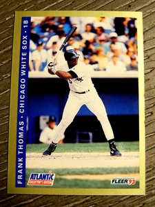 FRANK THOMAS 1993 FLEER ATLANTIC EDIZIONE DA COLLEZIONE" #23 WHITE SOX HOF - Foto 1 di 1