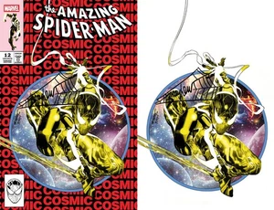 AMAZING SPIDER-MAN #12 Mike Mayhew Studio Variant Cover A & B SET BLACK THWIP - Picture 1 of 3