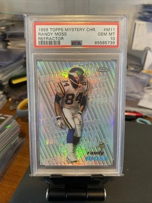 1999 Topps Mystery Finest Chrome #M11 Randy Moss  Refractor Vikings PSA 10 - Image 1 of 2