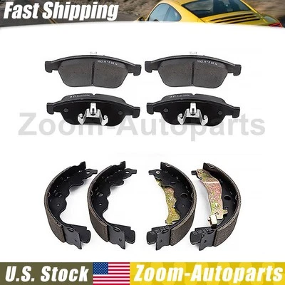 Pastillas de freno delanteras traseras de cerámica + zapatas de freno de tambor para Renault Captur 2018 Foto 1 de 4