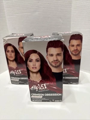 Lote de 2- Tinte de Cabello Semipermanente Splat Rebellious Colors Rojo Obsesión Carmesí Foto 1 de 4