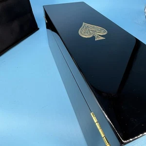 Armand De Brignac Ace of Spades Champagne Black Lacquered Case Box & Sleeve - Picture 1 of 22
