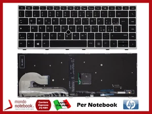 TASTIERA ITALIANA PER NOTEBOOK HP EliteBook 745 G5 G6 /EliteBook 840 G5-G6 NERA - Photo 1/1