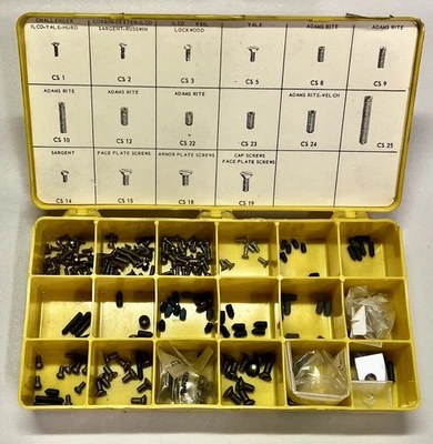 Vintage ZIPCO CSA-20 R Lock Service Key Screw & Spring Kit Case Locksmith Tools - Image 1 of 4