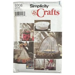 Simplicity Crafts Pattern 9308 Food Tent Table Top Food Protector Uncut - Picture 1 of 4