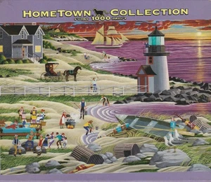 Heronim 2004 Hometown Jigsaw Puzzle New England Clam Bake - Picture 1 of 1