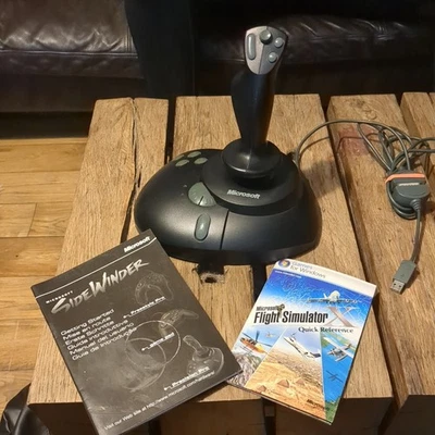 Microsoft Sidewinder Precision Pro Gaming Joystick Controller Black Handheld USB - Image 1 of 4