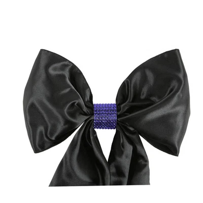 Diamond Crystal Rhinestone Bow Covers - 19 Colors - wedding chair sash reusable - Image 1 of 4