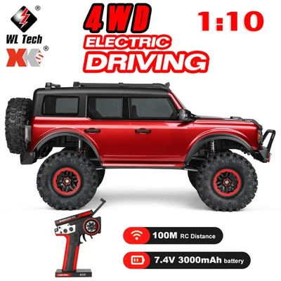 WLtoys 1:10 RC Climbing Car 104020 4WD 2.4G 3CH Receiver 100M 3000mAh Off-Road - Bild 1 von 4