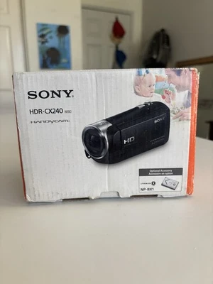 Sony Handycam HDR-CX240 9.2 Megapixels-54x Zoom HD Black New Open BoxTESTED WORK - Image 1 of 4