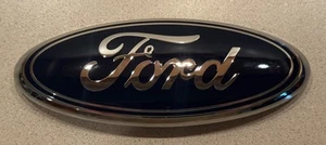 Ford Logo Emblem 7” BLUE Oval Chrome Logo for Grille & Tailgate - Picture 1 of 4