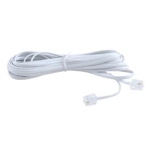 6P2C RJ11 Male to Male Plug Telephone Line Cable Wire 5M Z1L69538 - Photo 1/2