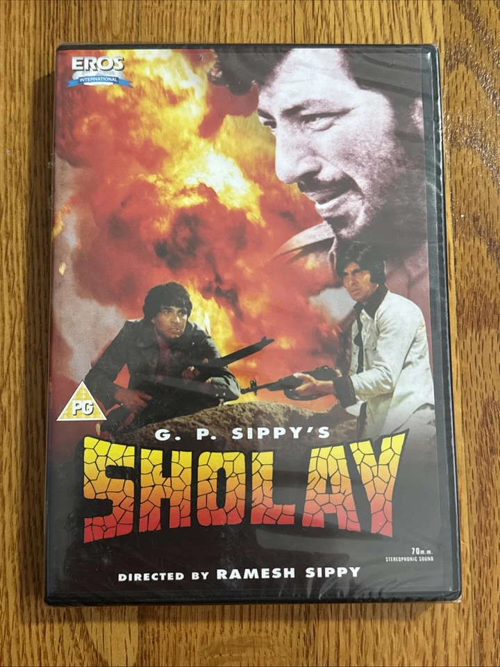 G.P. Sippy's SHOLAY Directed By RAMESH SIPPY NEW, SEALED, RARE! All Regions DVD - Image 1 of 3