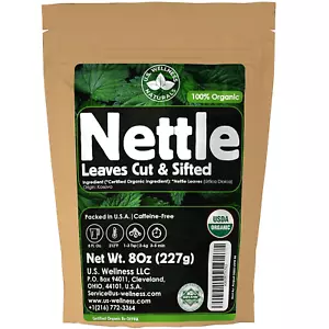 Nettle Tea - 8Oz (REAL WILD HARVEST) | 100% USDA Certified ORGANIC | Loose Leaf - Picture 1 of 12