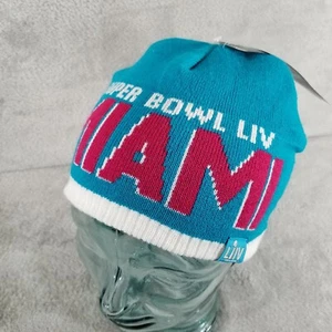 Team Apparel Gorro Gorro Superbowl LIV Miami Azulada Juventud Talla Única Nuevo con Etiqueta - Imagen 1 de 8