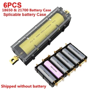 6pcs Splicable Battery Slot Solder-Free Lithium Battery Box Holder、 - Picture 1 of 16