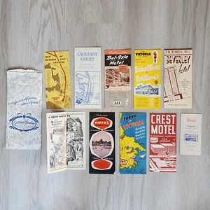 Vintage 1960er Victoria British Columbia Kanada Reisekarten Reiseführer Ephemera Butchart - Bild 1 von 9