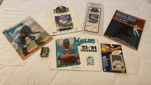 FLORIDA MARLINS INAGUARAL 1993 SEASON COLLECTION - PSA GRADED 6 TICKET Included - Picture 1 of 18