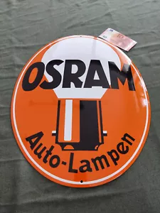 OSRAM Auto Lampen Schild Emailschild Emailleschild 40 x 50 cm - Bild 1 von 12